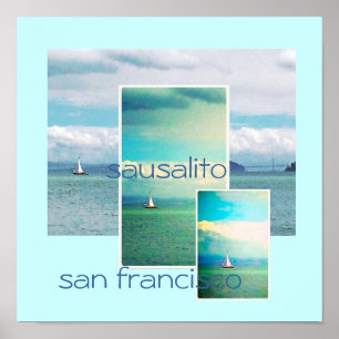 Sailboat - Sausalito San Francisco Poster