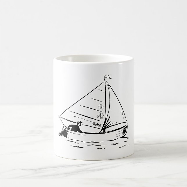 Sailboat Sketch Kaffeetasse (Von Creator hochgeladen)