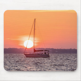 Sailboat Sunrise Mousepad