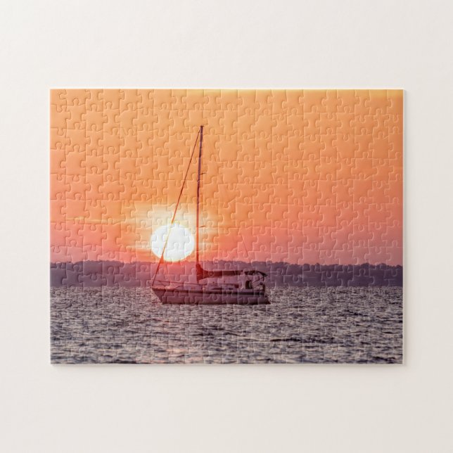 Sailboat Sunrise Puzzle (Horizontal)