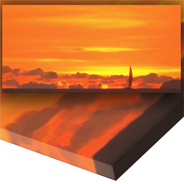 Sailboat Sunset 1300 Art Leinwanddruck (Von Creator hochgeladen)