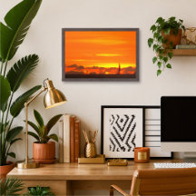 Sailboat Sunset 1300 Art Print