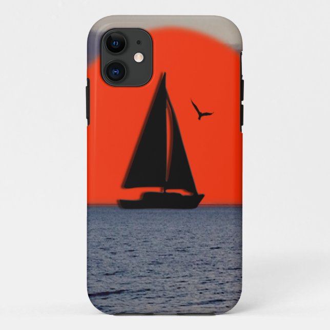 Sailboat Sunset Case-Mate iPhone Hülle (Rückseite)