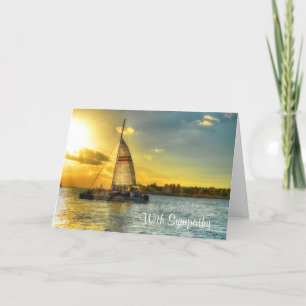 Sailboat Sympathy Card Karte