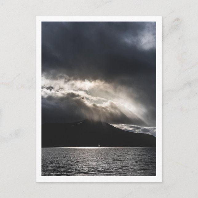 Sailboat Travel Foto Postkarte (Vorderseite)