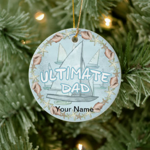 Sailboat Ultimate Vater Keramik Ornament