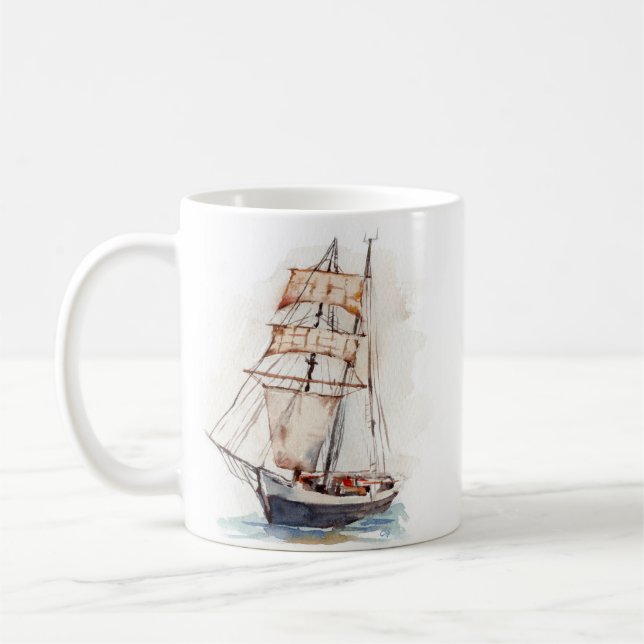 Sailboat . Veleiro Kaffeetasse (Links)