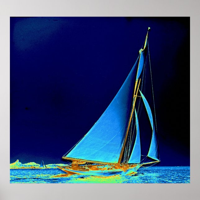Sailboat Wayward 1890 Poster (Vorne)