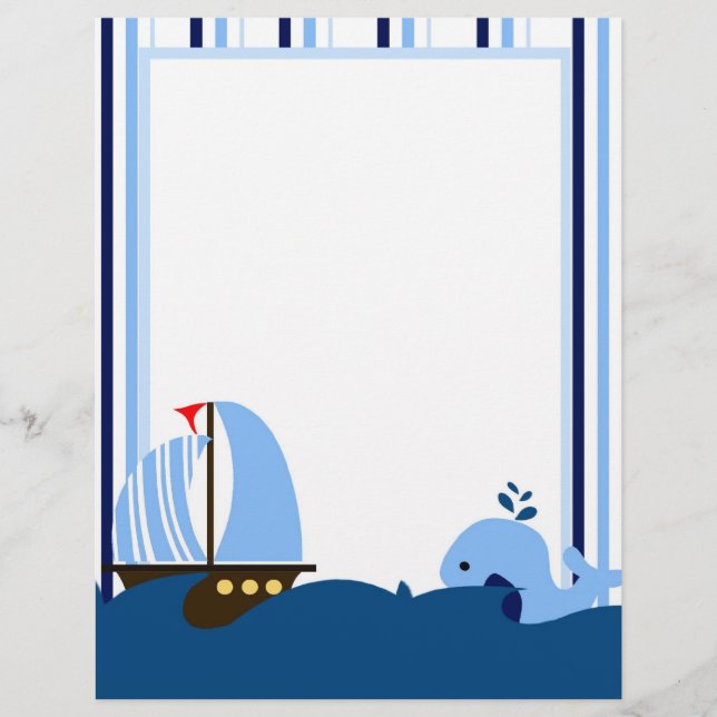 Sailboat & Whale Letterhead (Vorderseite)