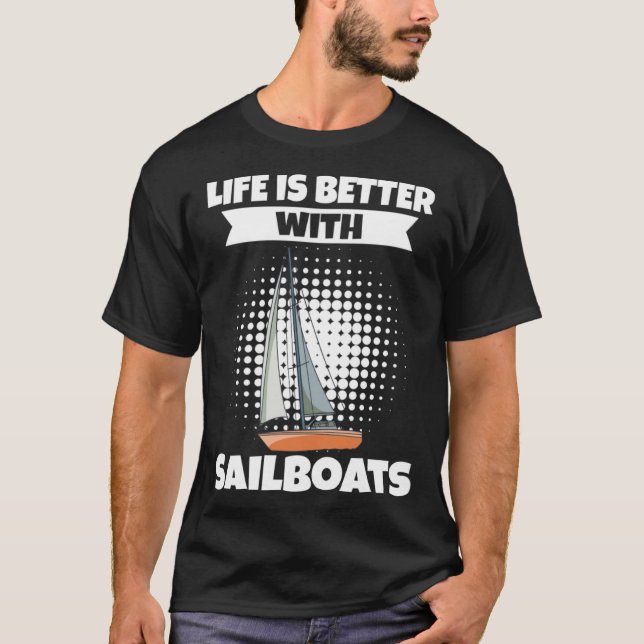 Sailboat  With Sailboats T-Shirt (Vorderseite)