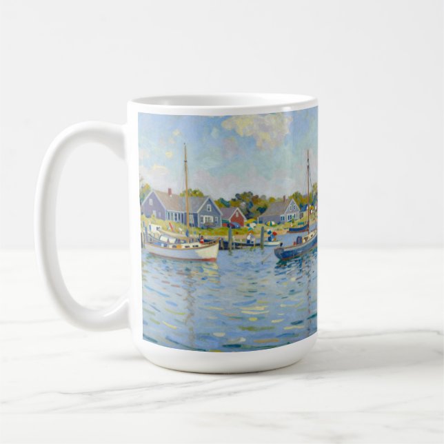 Sailboats Impressionism New England Kaffeetasse (Links)