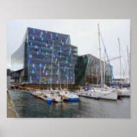 "Sailboats in Harpa Concert Hall, Island