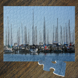 Sailboats Marina Fotografic Nautical Puzzle