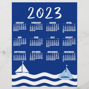 Sailboats-Tageskalender 2023 Flyer