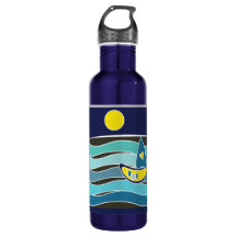 SAILBOOT BLUE OCEAN SUN FLASCHE
