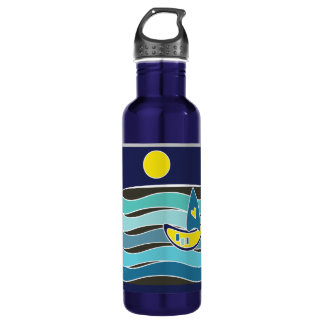 SAILBOOT BLUE OCEAN SUN FLASCHE EDELSTAHLFLASCHE