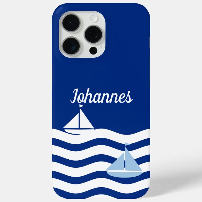 Sailboote Day Custom Case-Mate iPhone Hülle (Rückseite)