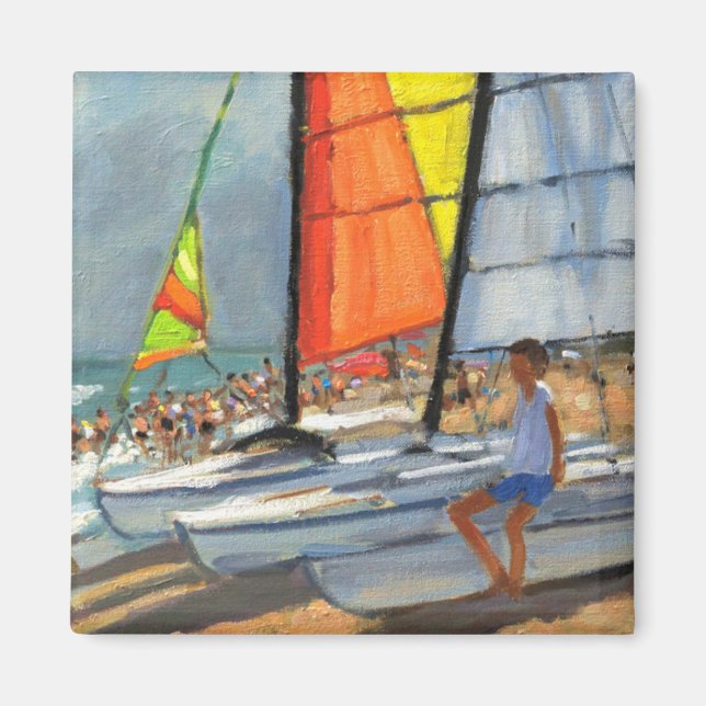 Sailboote Garrucha Spanien Magnet (Vorne)