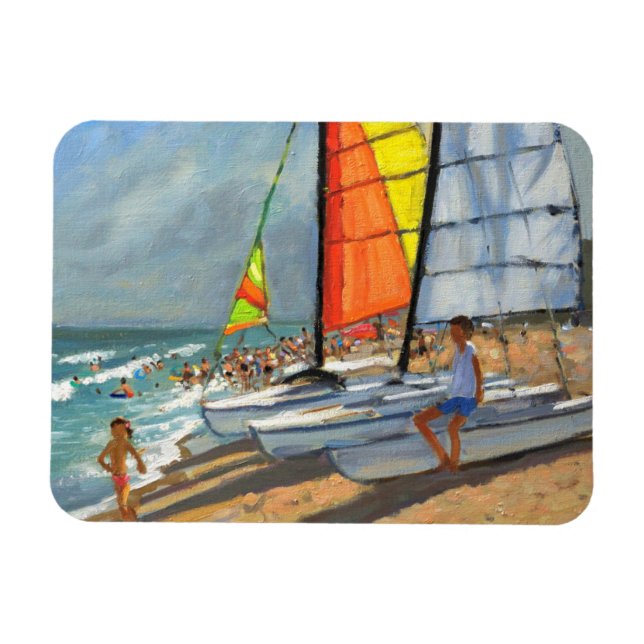 Sailboote Garrucha Spanien Magnet (Horizontal)
