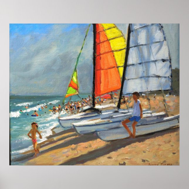 Sailboote Garrucha Spanien Poster (Vorne)