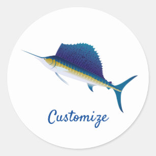 Sailfish Thunder_Cove Runder Aufkleber