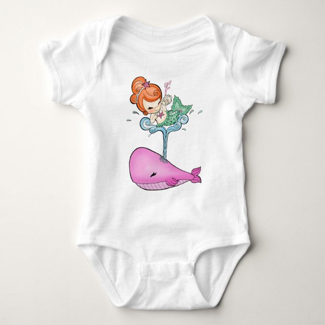 Sailin' mit einem Whale-T-Shirt Baby Strampler (Vorderseite)