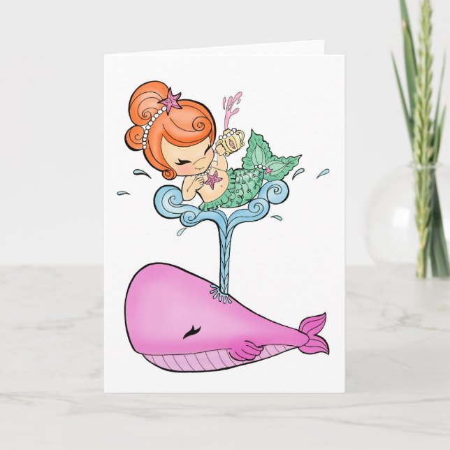 Sailin' With A Whale Card Karte (Vorderseite)