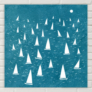 Sailing Boat Seascape Poster