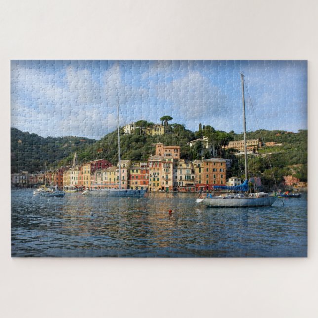 Sailing Into Portofino, Italy - 20 x 30 inch Puzzle (Horizontal)