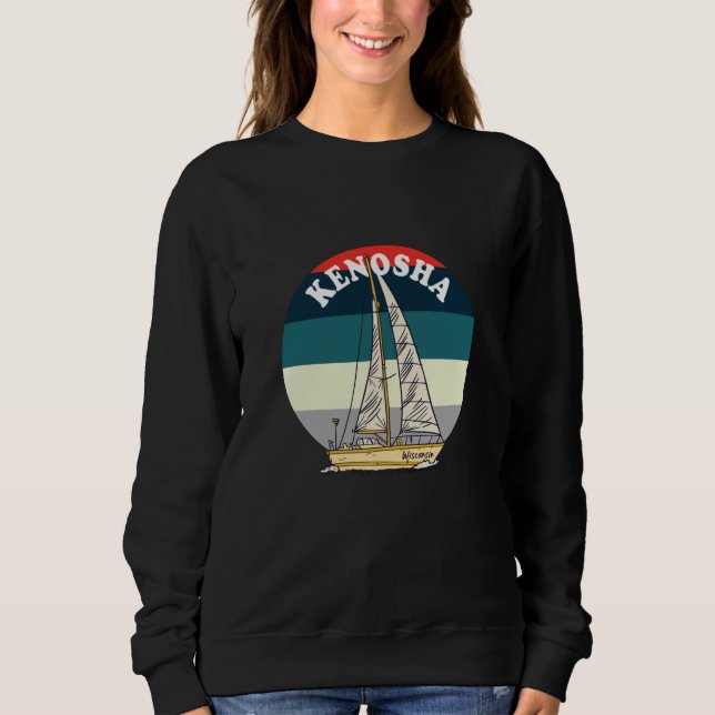 Sailing Kenosha Wisconsin Vintage Sweatshirt (Vorderseite)