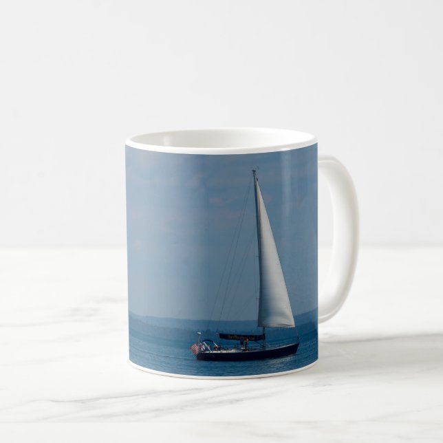 Sailing Mackinac Coffee Tasse (VorderseiteRechts)