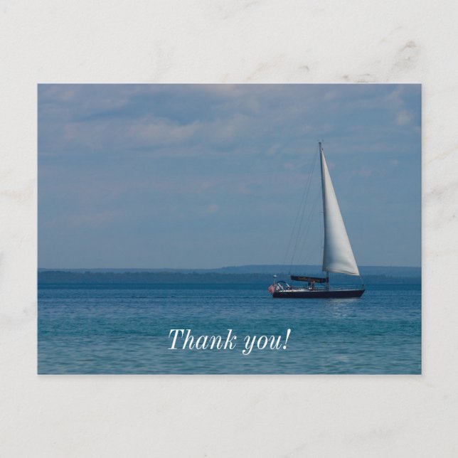 Sailing Mackinac Postkarte (Vorderseite)