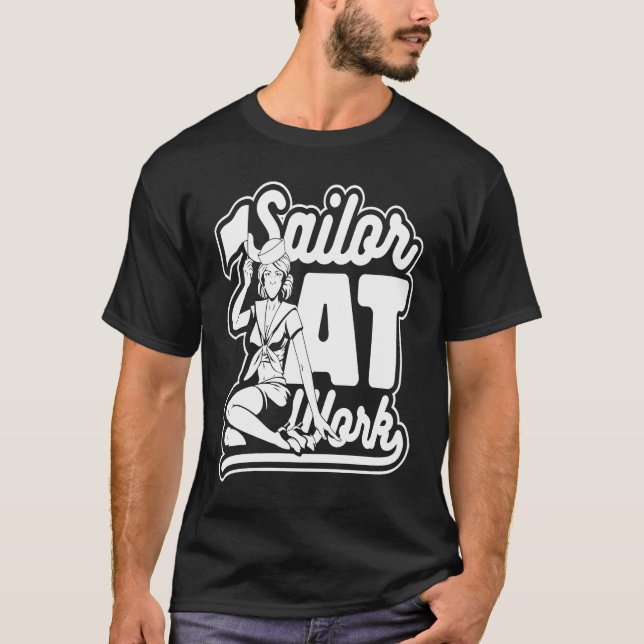 Sailing Work Captain Boat  Sailboat Sailor T-Shirt (Vorderseite)