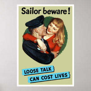 Sailor Achtung! Poster