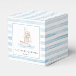Sailor Bear Blue Stripe Baby Dusche Geschenkschachtel