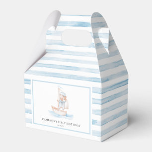 Sailor Bear Blue Stripe Geburtstag Geschenkschachtel