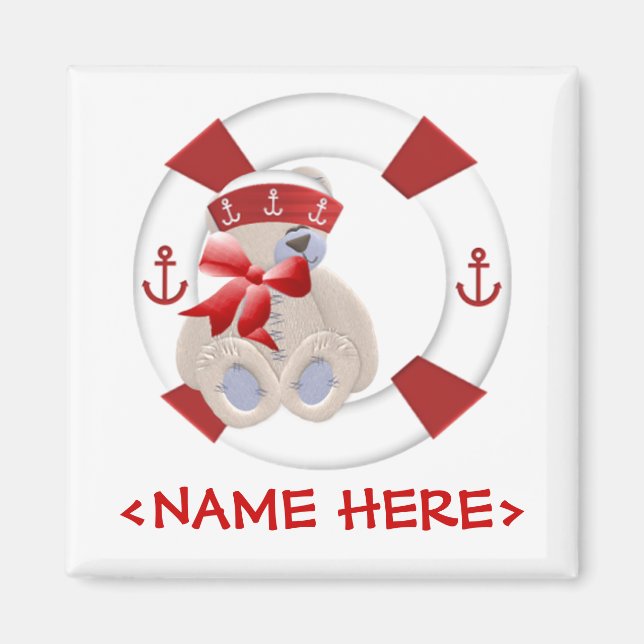 Sailor Bear Magnet (Vorne)