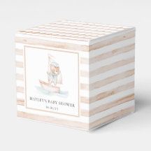 Sailor Bear Tan Stripe Babydusche