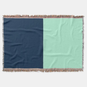Sailor Blue und Minze Decke