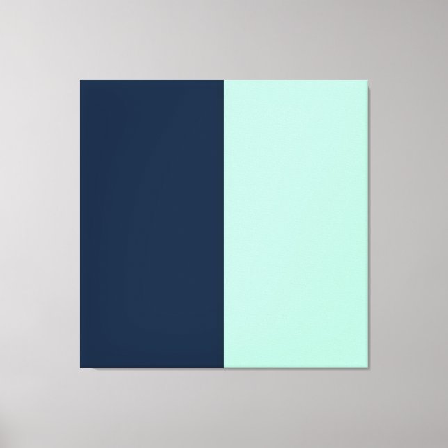 Sailor Blue und Minze Leinwanddruck (Vorderseite)