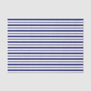 Sailor Blue & White Streifen (groß) Seidenpapier
