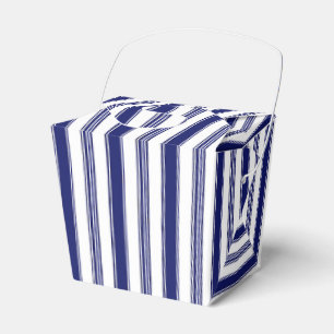 Sailor Blue & White Strip Geschenkschachtel