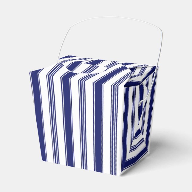 Sailor Blue & White Strip Geschenkschachtel (Vorderseite)