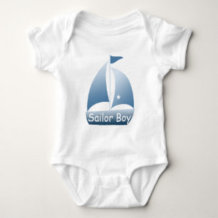 Sailor Boy Blue Sailboat T - Shirt