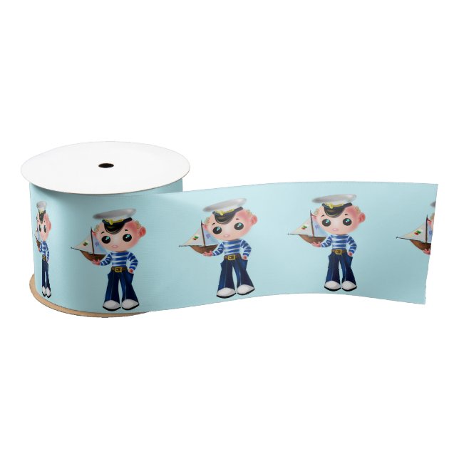 Sailor Boy Ribbon - Anpassbar Satinband (Spule)
