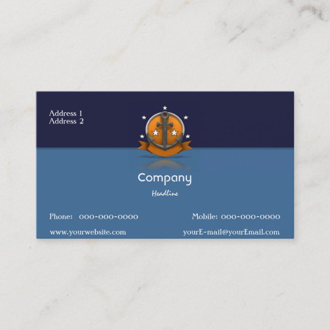 Sailor Business Card Visitenkarte (Vorderseite)