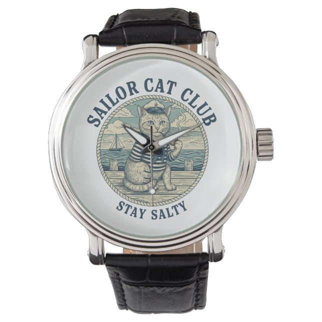 Sailor Cat Club Armbanduhr (Vorderseite)
