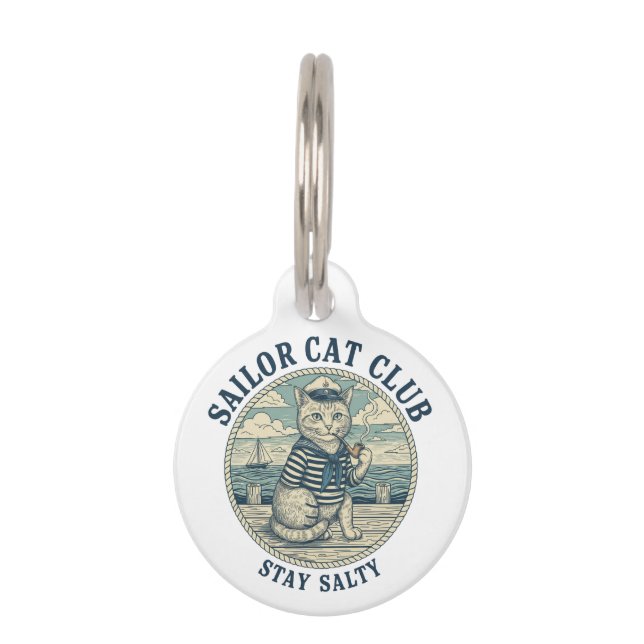 Sailor Cat Club Haustiermarke (Vorderseite)