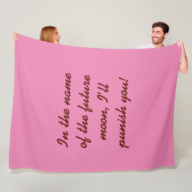 Sailor-Chibi-Mond-Riesenvlies Fleecedecke (Beispiel)