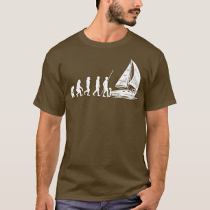 Sailor Evolution Geschenk Segeln T-Shirt